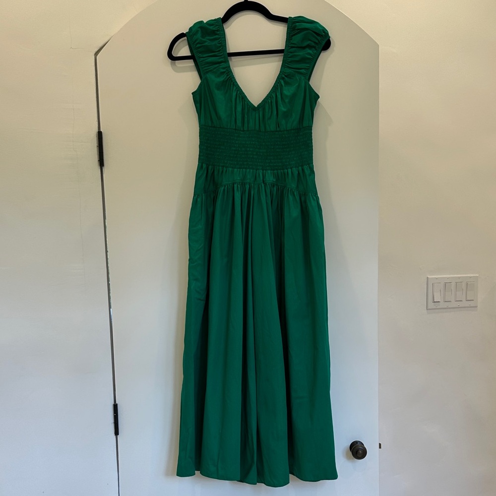 La Ligne Emerald Green Maxi Dress